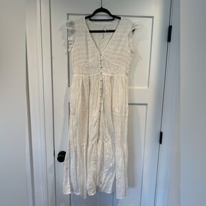 Anthropologie White Dress
